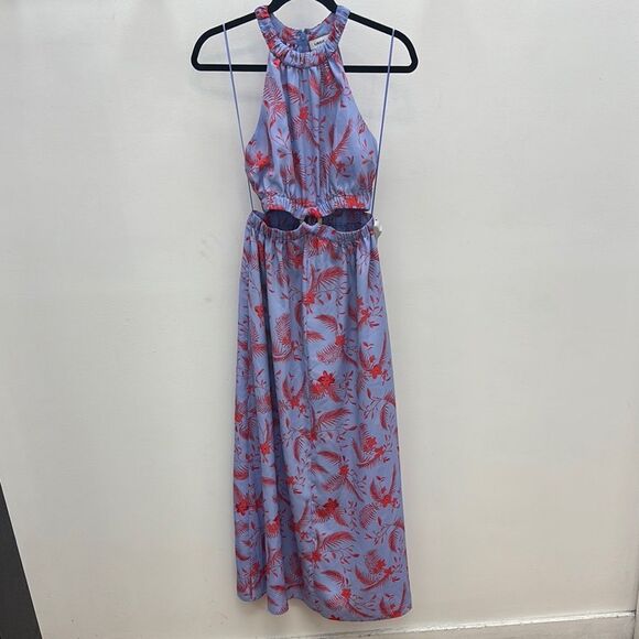 Likely Blue and Red Floral Karrica Dress - Picture 1 of 4